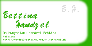 bettina handzel business card